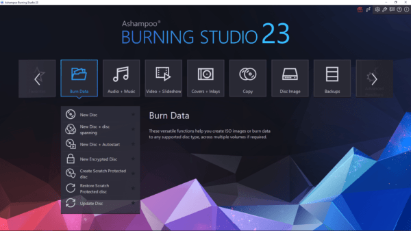 Ashampoo Burning Studio 23 - Ashampoo Burning Studio