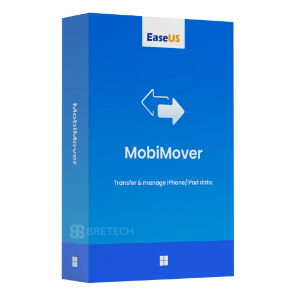EaseUS MobiMover software box for iPhone/iPad data management.