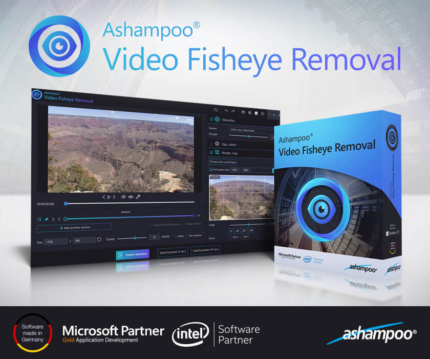 ashampoo video fisheye removal