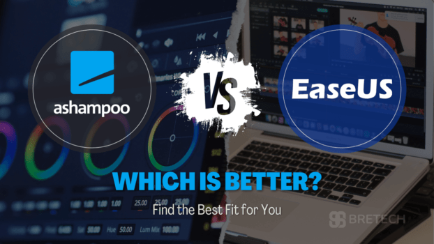 Ashampoo versus EaseUS comparison graphic.